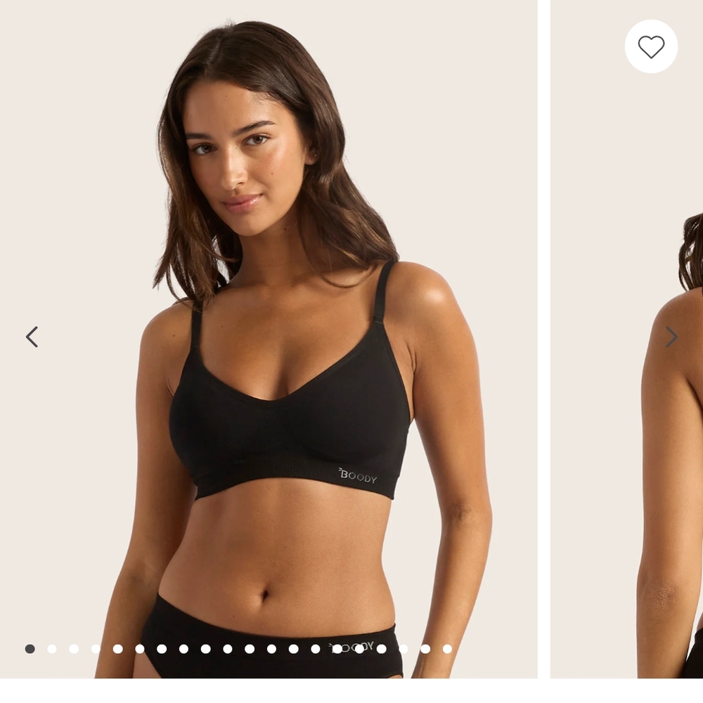 BOODY Women's Classic Black Bralette